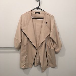 Blackfive zip up long jacket